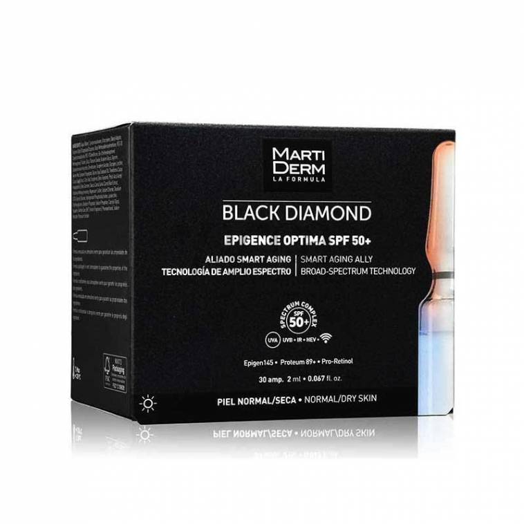 MartiDerm Ampollas Epigence Optima SPF 50+ Black Diamond