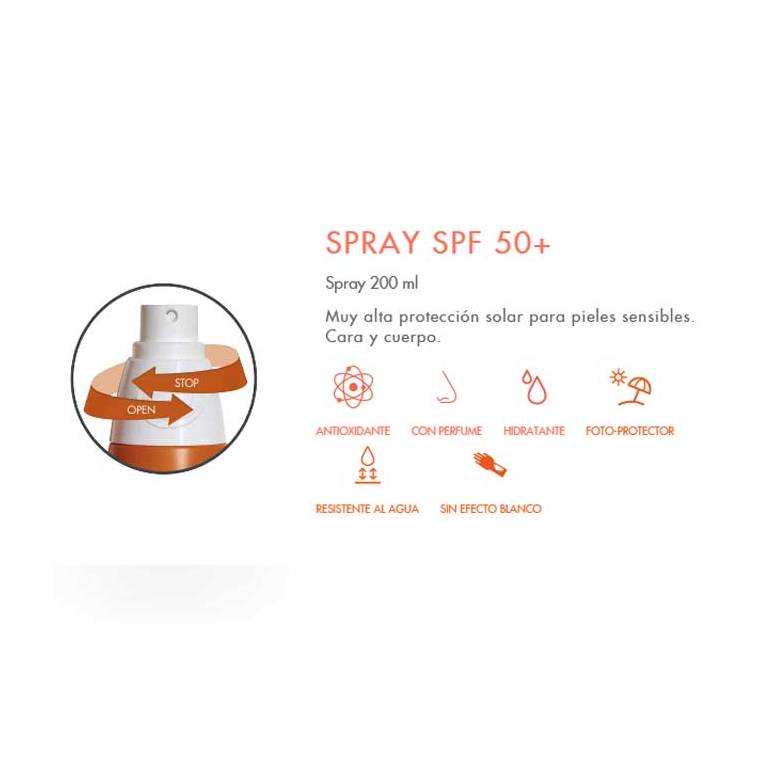 Avene Solar Spray spf 50 + 200ml