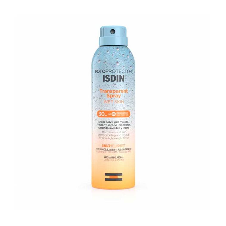 Fotoprotector ISDIN Transparent Spray Wet Skin SPF 50 - SPF 30