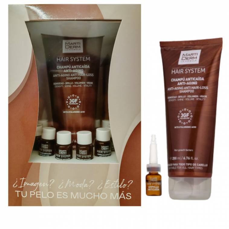 Martiderm Ampollas Anticaída Hair System 14 uds