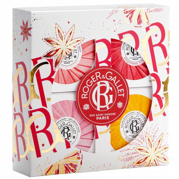 Roger & Gallet set colección de jabones bienestar 4x50g