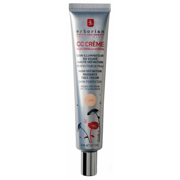 erborian CC Cream - Base de maquillaje hidratante de cobertura media con FPS25 para todo tipo de piel